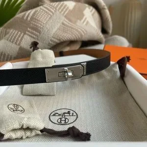 Hermes | Accessories | Pristine Hermes Kelly Belt In Black  display picture 3